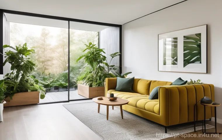 공간디자인 업계의 미래 전망 - Image Prompt 1: The Adaptive Biophilic Sanctuary**