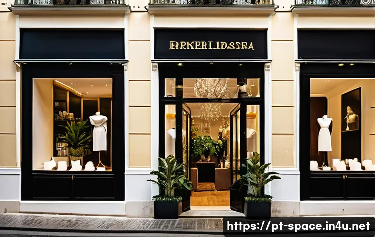 공간디자인 마케팅 전략 - **Elegant Urban Boutique - First Impression & Storytelling**
    A high-end, elegant fashion boutiqu...